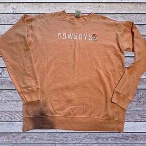 Comfort Wash Medium OSU Cowboys Sweatshirt Mens Orange Excellent Pistol Pete